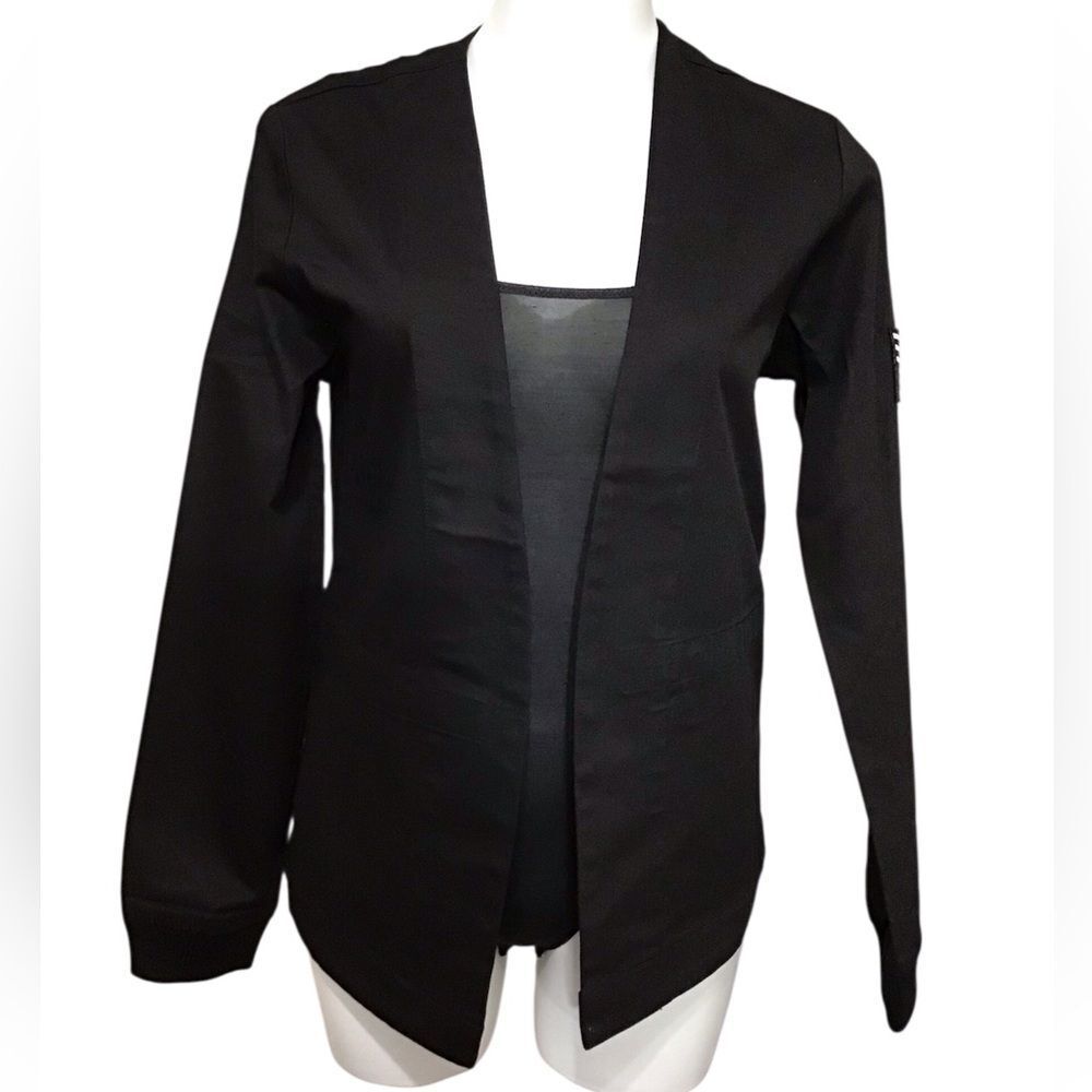 Black Scale Elegant Black Open Jacket Size XS